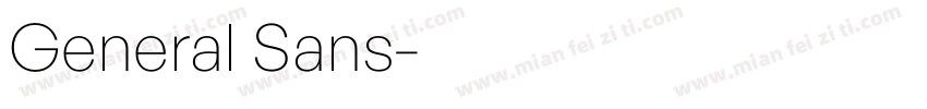 General Sans字体转换